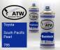 Preview: Toyota, South Pacific Pearl, 785: 400ml Sprühdose + 400ml Klarlack - Set, von ATW Autoteile West.